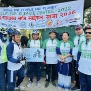 जलवायु न्यायका लागि हेटौंडामा साइकल -याली